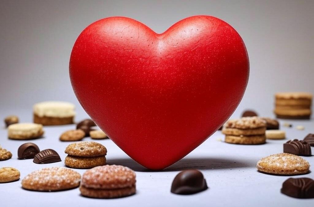 heart and cookies